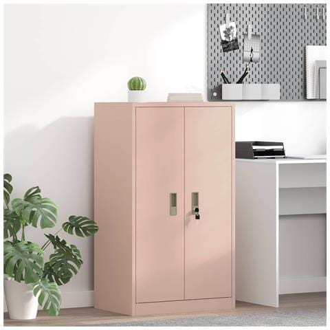 Armadio Rosa 60 x 40 x 90 cm Acciaio - Foto 2