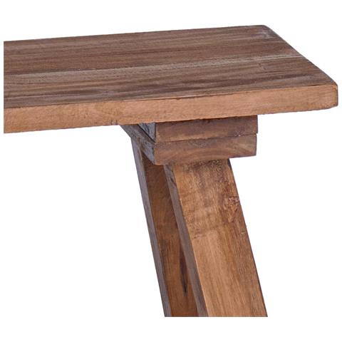 panchina Naturale 50,5 x 25 x 47,5 cm Legno massello di mogano - Foto 9