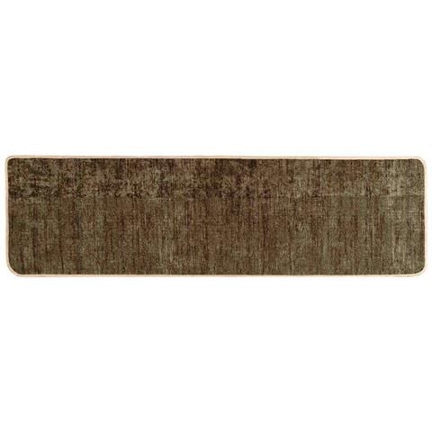Runner Tappeto MARSA Verde Foresta 200 x 50 cm Poliestere e PVC - Foto 1