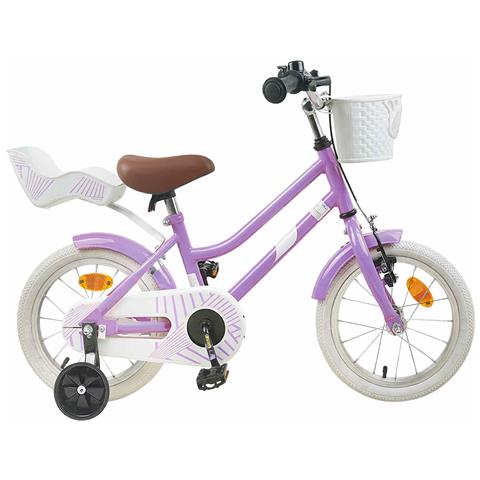 Bicicletta per Bambini 16 Pollici per bambini di 4-6 anni Viola - Foto 1