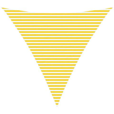 Vela da ombra solare Giallo e Bianco 6 x 6 x 6 m - Foto 1