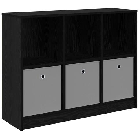 Credenza con cassetto Rovere Nero 102 x 32 x 73,5 cm - Foto 1