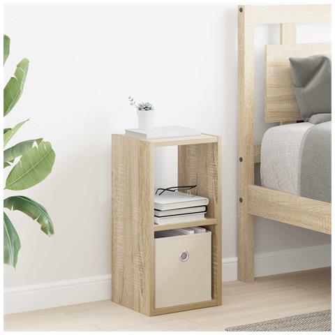 Comodino Rovere Sonoma 25,5 x 22 x 49,5 cm Legno multistrato - Foto 2