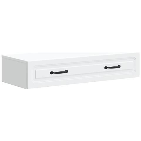 Tavolino da Parete Laterale Bianco 87,5 x 34,5 x 17 cm - Foto 1