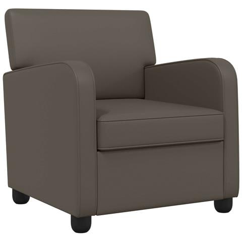 Poltrona Grigio Similpelle - Foto 1