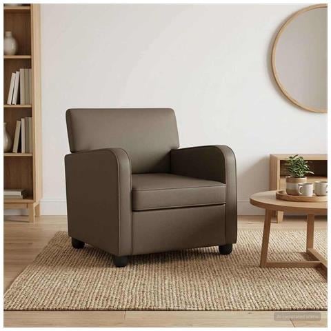 Poltrona Grigio Similpelle - Foto 2