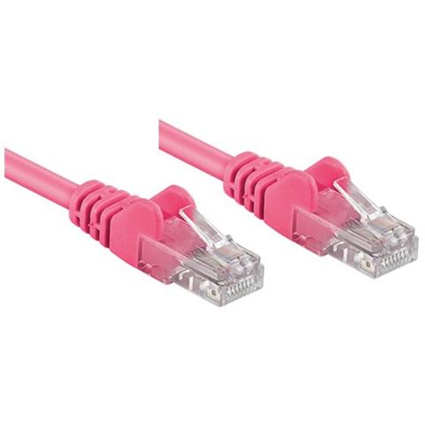 ICOC CCA5U-010-PK - Cavo di rete Patch CCA Cat. 5e Rosa UTP 1 mt - Foto 2