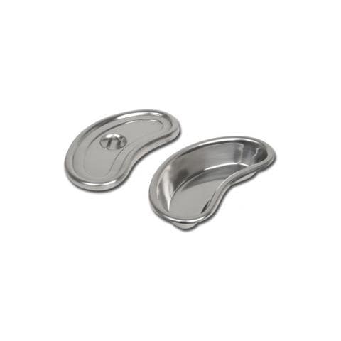 Bacinella Reniforme Inox - Bordo Alto - Con Coperchio - 200 X 95 X 35 Mm - Foto 1