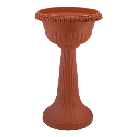 Vaso Piede Alto - Ø Cm 46 X H. 80 Lt. 19 - Coccio - Foto 1