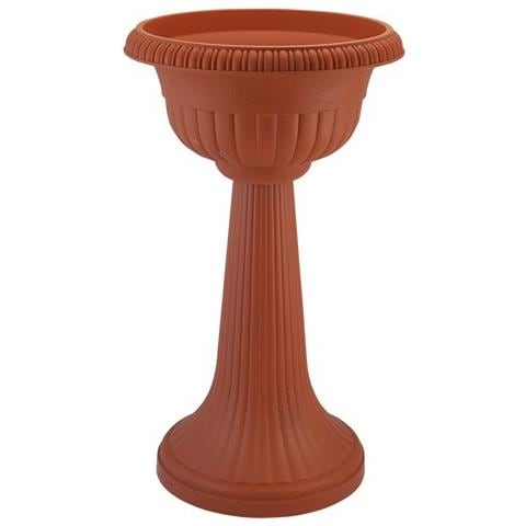 Vaso Piede Alto - Ø Cm 46 X H. 80 Lt. 19 - Coccio - Foto 2