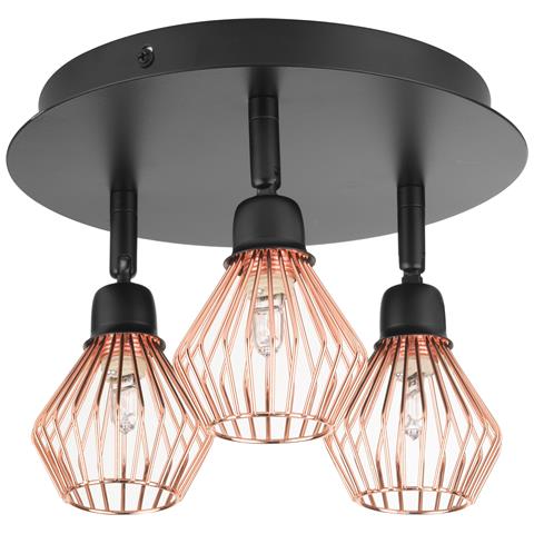 Lampada Da Soffitto Nero / Rame Volga M - Foto 18