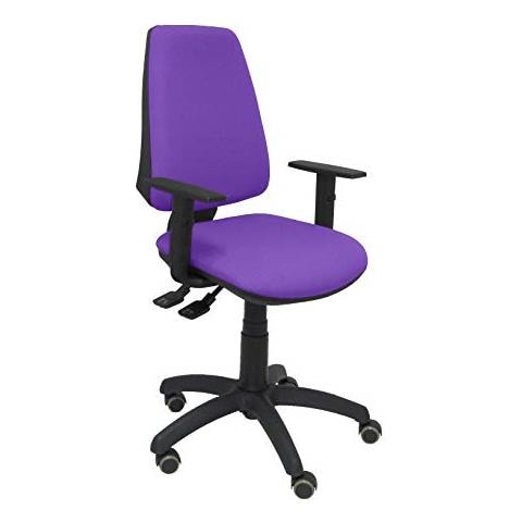 Elche Sedia Da Ufficio, Tessuto, Nero, 109 X 46 X 46 Cm - Foto 6