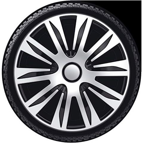 Pp 5206 - Set Di Copricerchioni Nardo 16"", Colore: Argento / nero - Foto 2