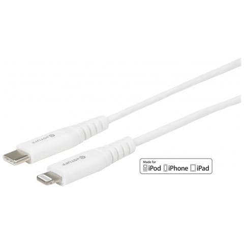 Usb-c Lightning Cable Mfi 1m Bianco (usb-c Lightning Cable Mfi 1m - Usb-c To 8pin Lightning Plug - White Supports Apple Fast Charging With Usb-c Pd Power Adapters - Warranty: 24m)  - Foto 1