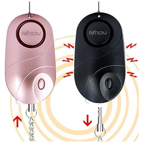 Personal Allarmi 140db Sirena Con Luci A Led Emergenza Self Defense Security Portachiavi Allarme Sicurezza Per Le Donne I Bambini Insieme Anziani Di 2 - Foto 1