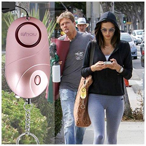 Personal Allarmi 140db Sirena Con Luci A Led Emergenza Self Defense Security Portachiavi Allarme Sicurezza Per Le Donne I Bambini Insieme Anziani Di 2 - Foto 4