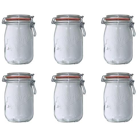 Set 6 Barattoli In Vetro 1l - 900507 - Foto 1
