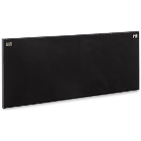 Testiera Aura Rivestita In Tessuto Grigio Scuro 150x60 Cm - Foto 2