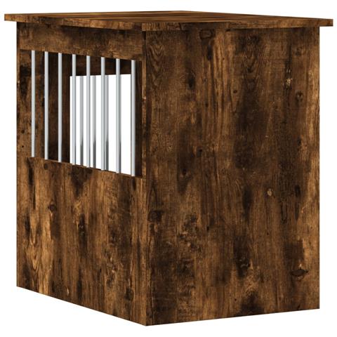 Gabbia Cani Da Arredamento Rovere Fumo 45x62x59cm Multistrato - Foto 8