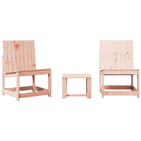 Set Salotto da Giardino 3 pz in Legno Massello di Douglas - Foto 1