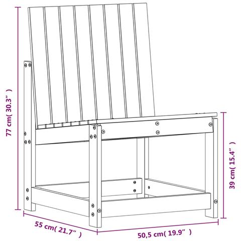 Set Salotto da Giardino 3 pz in Legno Massello di Douglas - Foto 10
