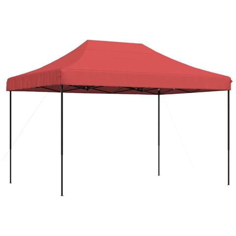 Tenda Da Festa Pieghevole Pop-up Bordò 410x279x315 Cm - Foto 2