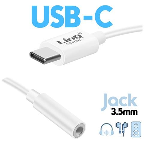 Adattatore Audio Da Usb-c A Jack 3,5 Mm Compatibile Con Comandi Vocali, Bianco - Foto 2