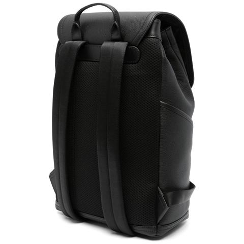 Black Casual Backpack Zaino Pelle Di Mucca Borse Uomo Nero Eu One Size, 33f4lhdb2l-001 - Foto 2