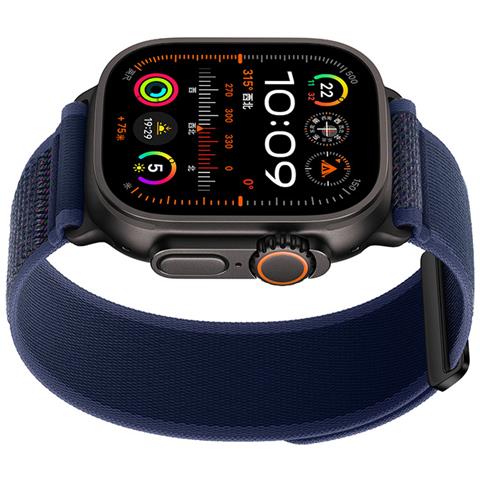 Cinturini Per Orologi In Nylon Compatibili Con Apple Watch - Cinturini Sportivi Traspiranti Per Iwatch Serie 8/7/6/5/4/3/2/1/se/ultra Blue S - Foto 2