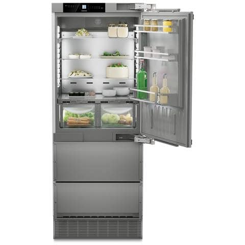 ECBNe 7870 Frigo Congelatore Integrabile Argento - Foto 1