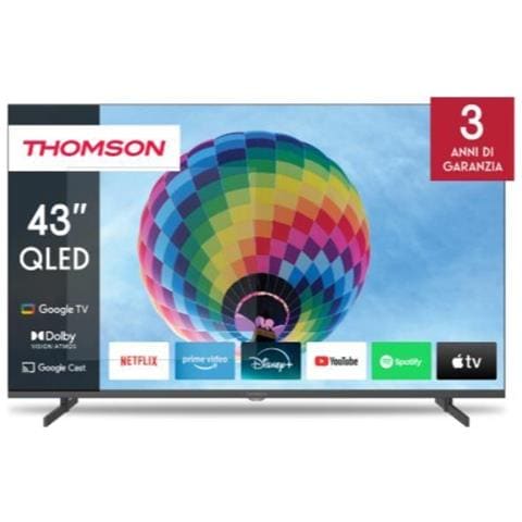 TV QLED 43QG4S14 43" 4K UHD Smart Google DVB-C DVB-S2 TV Colore Nero - Foto 1