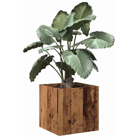 Fioriera Legno Antico 40x40x40 Cm In Legno Multistrato - Foto 1