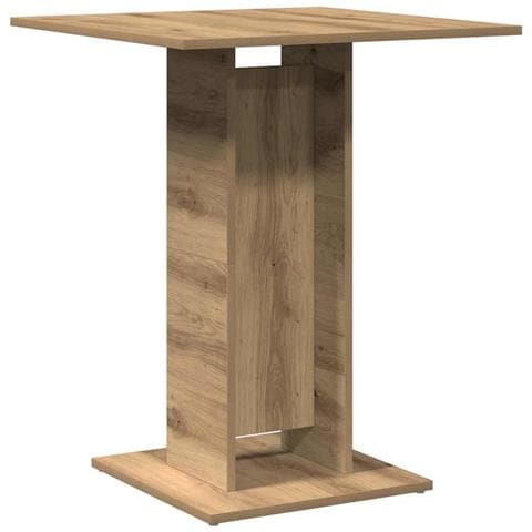 Tavolo Da Bistrot Rovere Artigianale 60x60x75 Cm In Truciolato - Foto 2