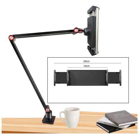 Supporto Per Scrivania Con Doppio Braccio A Morsetto - Foto 2