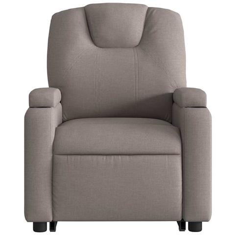 Poltrona Alzapersona Reclinabile Tortora in Tessuto - Foto 9