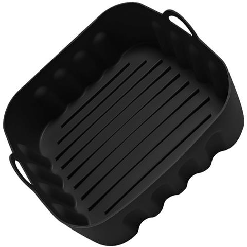 Padella Per Friggitrice Ad Aria Quadrata In Silicone Da 3.5l, Compatibile Con Xiaomi Maf01 Black - Foto 2