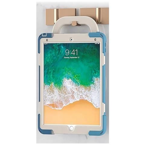 Custodia Per Ipad Pro 12.9"" 2020/2021 Con Supporto Rotante Blu - Foto 4
