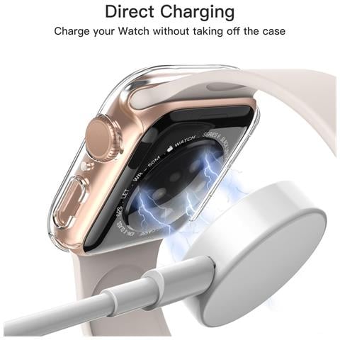 Custodia Trasparente In Pc E Vetro Temperato 42mm Compatibile Con Apple Watch Serie 1/2/3 - Foto 7