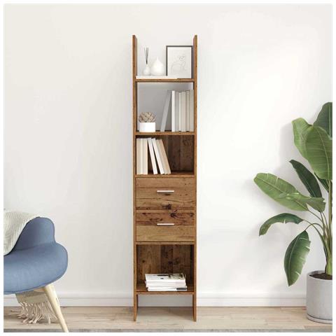 Armadio per Libri Legno vecchio 40 x 35 x 180 cm - Foto 2