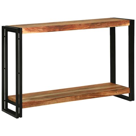 Tavolo consolle 120 x 33 x 75 cm legno massello di acacia - Foto 2