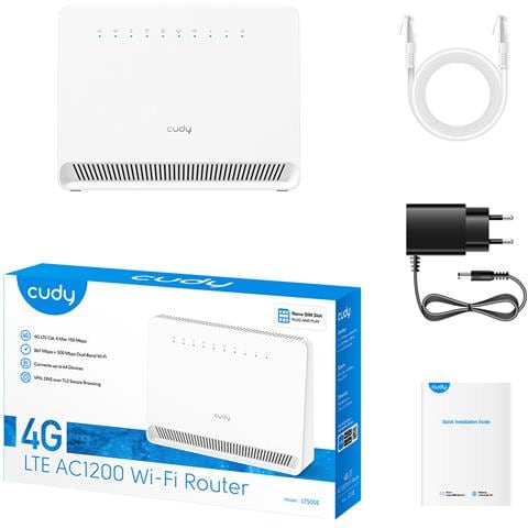 LT500E router wireless Fast Ethernet Dual-band (2.4 GHz / 5 GHz) 4G Bianco - Foto 5