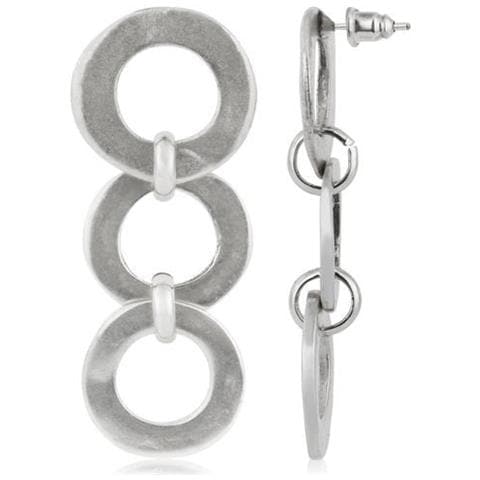 Ciondolo A Cascata Con Cerchio In Argento - Foto 1