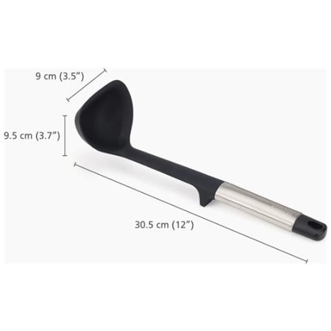Mestolo In Silicone E Acciaio Inossidabile Elevate Design Funzionale Ed Elegante Ideale Per Utensili Da Cucina Antiaderenti Colore Multicolore - Foto 1