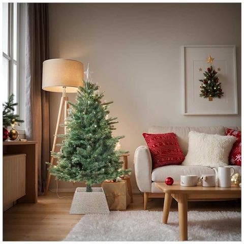 Collare per Albero di Natale Bianco 50 x 50 x 25 cm - Foto 2