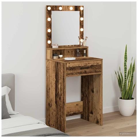 Tavolo da Toeletta con cassetto Legno vecchio 50 x 41 x 135 cm - Foto 2