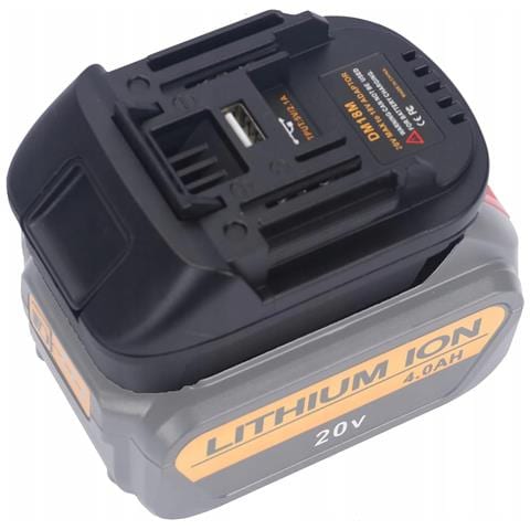 Adattatore Batteria Compatibile Con Utensili Makita 18v - Per Batterie Dewalt 20v E Milwaukee 18v | Porta Usb 5v 2.1a | Alta Qualità E Versatilità - Foto 8