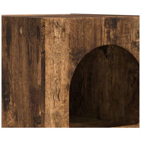 Comodino 2 pcs Rovere fumé 29,5 x 33,5 x 50 cm - Foto 9