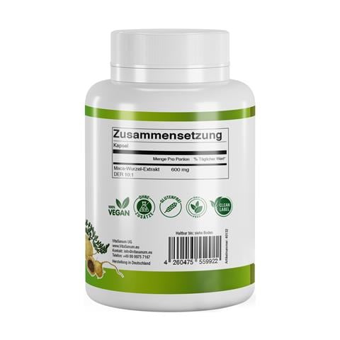 Estratto di Maca 600 mg 60 Capsule Integratore alimentare - Foto 1