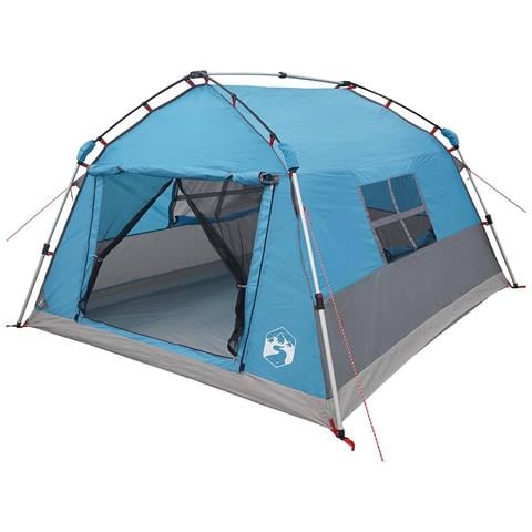 Tenda istantanea resistente all'acqua 4 persona Blu - Foto 1