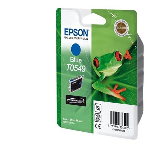 C13T05494020 Cartuccia Ink Originale Blu per Epson Stylus Foto R800 / R1800 Capacità 400 Pagine - Foto 2